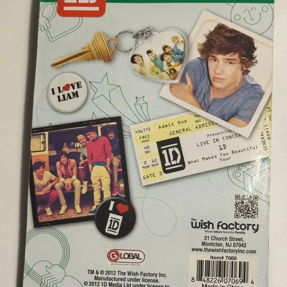 One Direction Liam Payne Collectible Keychain Series 1 With Carabiner 1D Rare!